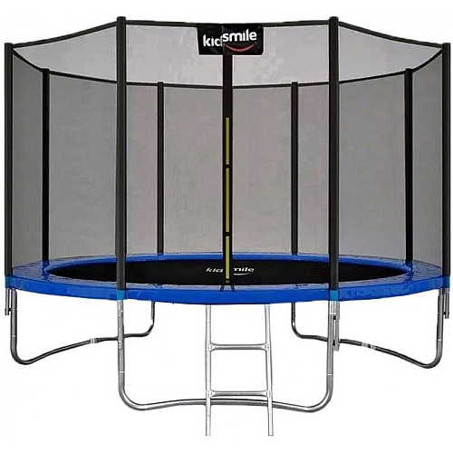 Батут Ekspand Kidsmile 312 см зовнішня сітка, Посилений 10 футів синій