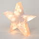 Новорічна декоративна зірка 35 см на батарейках LightZone з голографічним ефектом теплий білий