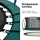 Батут WellActive 374 см до 150 кг з внутрішньою сіткою та драбинкою стрибковий Бірюзовий