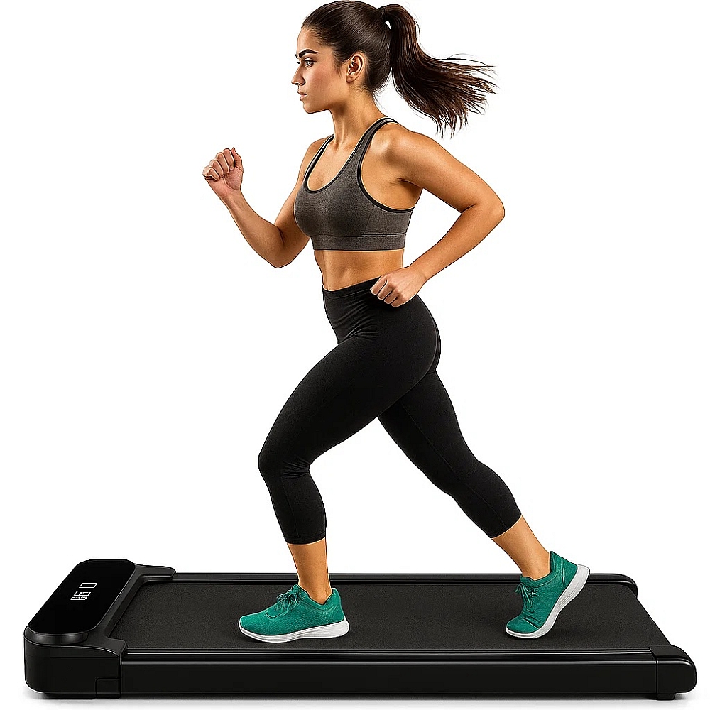 Бігова доріжка до 120 кг, 1100 Вт, 6 км/год тиха, компактна Treadmill XM-U1 для дому, квартири чи офісу