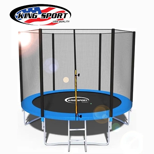 Батут 183 см King Sport з сіткою + драбина