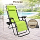 Шезлонг-лежак з підстаканником Axeon, lime green, складний з текстилену