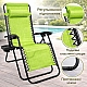 Шезлонг-лежак з підстаканником Axeon, lime green, складний з текстилену