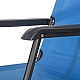 Шезлонг-лежак Axeon, до 120 кг, синій, розкладний