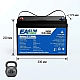 LiFePO4 12V/100Ah акумулятор Easun Power 1,2 кВт для систем резервного живлення