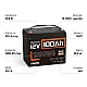 3 кВт LiFePO4 Комплект резервного живлення Інвертор Datouboss 24 В + 2 акумулятора 12V/100Ah Humsienk