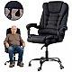 Офісне крісло з тканини до 110 кг BOSS KO22 Чорне комфортне, ергономічне для людей похилого віку, що цінують комфорт