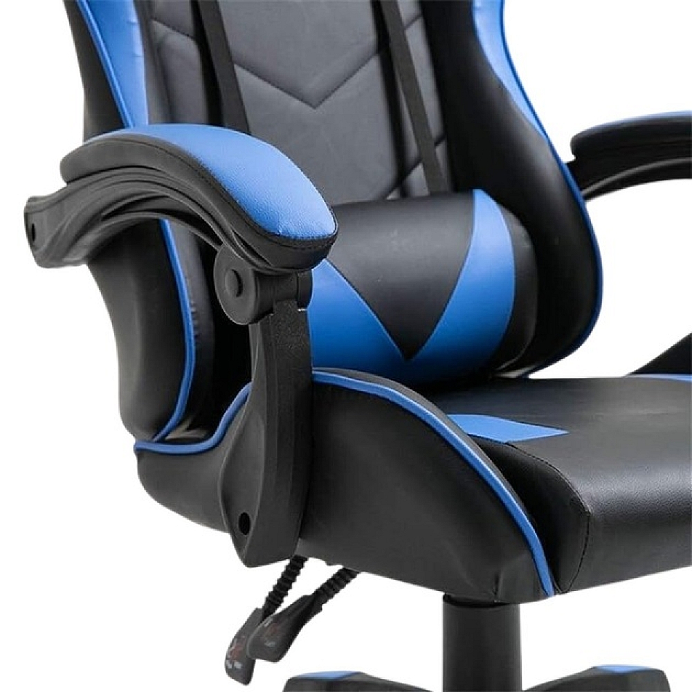 Геймерське крісло ергономічне з подушкою ProGame синє