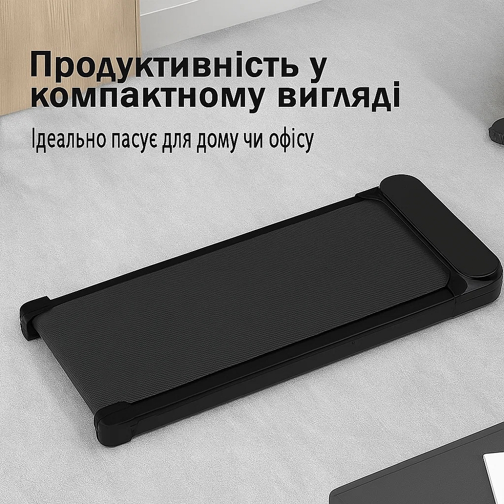 Уцінка! Бігова доріжка до 120 кг, 1100 Вт, 6 км/год тиха, компактна Treadmill XM-U1 для дому, квартири чи офісу