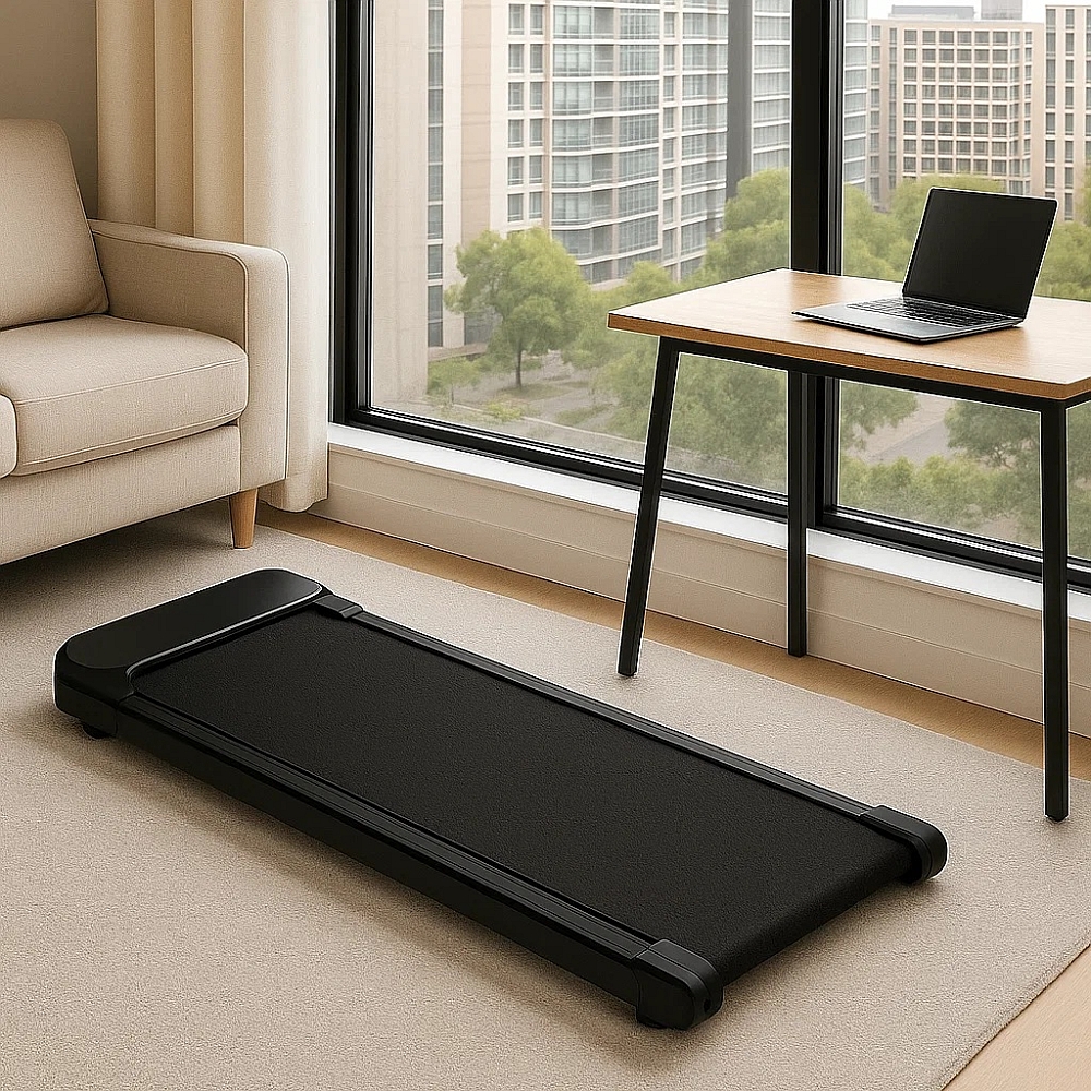 Уцінка! Бігова доріжка до 120 кг, 1100 Вт, 6 км/год тиха, компактна Treadmill XM-U1 для дому, квартири чи офісу