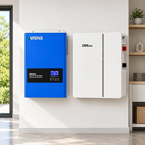 6.2 кВт LiFePO4 Система резервного живлення: інвертор Anenji з Wi-Fi + акумулятор DAH Solar 51.2V 100Ah, BMS, Bluetooth