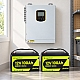 3,5 кВт LiFePO4 Комплект резервного живлення Інвертор Daxtromn + 2 акумулятора 12V 100Ah CyperOcean для квартири, будинку