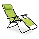 Шезлонг-лежак з підстаканником Axeon, lime green, складний з текстилену