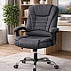 Офісне крісло BOSS KO22, тканинне, темно-сіре, до 130 кг
