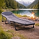 Туристичне ліжко-шезлонг Anro розкладне з матрацом