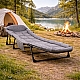 Туристичне ліжко-шезлонг Ideal Garden розкладне з матрацом, посилене